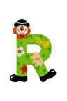 Erkek Çocuk Oyuncak Palyanço Ahşap Harf R Kız Çocuk Eğitici Oyuncaklar