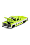 Erkek Çocuk Oyuncak Mini GT 1/64 Chevrolet Silverado KAIDO Flo Yellow V1 Kız Çocuk Eğitici Oyuncakla