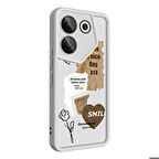 Tecno Tekno Camon 20 Pro 5G Kılıf Kamera Korumalı Baskılı Arka Yüzey Şık Klas Kapak