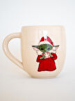 El Tasarımı Tasarım Mug - Baby Yoda Desenli Kahve Kupası - Seramik Özel Tasarım Mug - Hediyelik