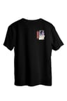 nevermind discover oversize siyah tişört unisex