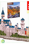 121 Parça 3D Puzzle Neuschwanstein Kalesi Kız Erkek Cocuk Egitici Montessori Oyuncaklar
