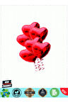 Kırmızı Renk 45cm Kalp Folyo Balon Demeti 6 Adet ( Helyumsuz ) Kız Erkek Çocuk Oyuncakları Eğ