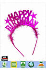 Fuşya Renk Happy Birthday Yazılı Eva Doğum Günü Parti Tacı 1 Gram Kız Erkek Çocuk Oyuncakları Eğitic
