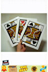 Üç Kart Monte Sihirbazlık Oyunu Basit Etkileyici sihirbazlık oyunu 0040- 3 Kart Fiyatı 1 Gram Kız Er