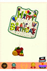 Happy Birthday Yazılı Asmalı 3D Doğum Günü Süslemesi 1 Gram Kız Erkek Çocuk Oyuncakları Eğitici Oyun