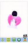 Pembe Renk Bebek Boy Küçük Melek Kanadı 40X55Cm 1 Gram Kız Erkek Çocuk Oyuncakları Eğitici Oyuncakla