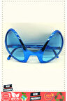 Retro Gözlük-80 li 90 lı Yıllar Parti Gözlüğü Mavi Renk 8x13Cm 1 Gram Kız Erkek Çocuk Oyuncakları Eğ