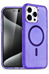 iPhone 14 Pro Kılıf Glow Magsafe Kapak - Mor