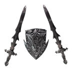 Oyuncak Kılıc Kalkan Seti 2 Kılıc 1 Kalkan 50 cm