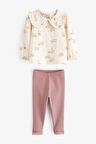 Pamuklu Pink Bunny Alt Üst Takım