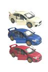Subaru Impreza Wrx Sti 1:36 Ölçek Welly Marka 3 ADET MEGA SET