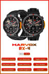 Tank Watch HARVOX RX-4 Akıllı Saat Su Geçirmez Askeri Akıllı Saat Android-ios Uyumlu