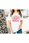 Noel İçin Özel Tasarım T-shirt - Beyaz