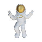 ASTRONOT DUVAR DEKOR BEYAZ 35X46