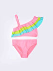 Renkli volanlı kız çocuk bikini takım DB200617BT