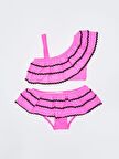 Sutaşı detaylı kız çocuk bikini takım