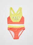 Turuncu sarı kız çocuk bikini takım DB200745BT