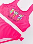 Fiyonklu kız çocuk bikini takım