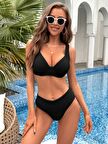 Toparlayıcı balenli bikini üst