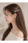 DD294 Minimal Gümüş Metalik Pinterest Toka Kore Beauty