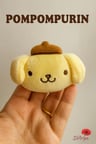 DD535 Sarı Pompompurin Pelüş Toka – Hello Kitty Arkadaşı
