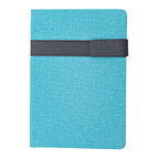 Noir & Ivory Turkuaz Klasik Not Defteri: Termo Deri, 224 Sayfa, Yuvarlak Köşeli