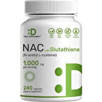 Deal Supplement NAC Supplement (N-Acetyl Cysteine) with Reduced Glutathione, 240 Capsules