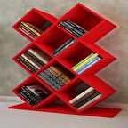 Kitaplık Kasım Tasarım Kırmızı