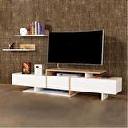 TV Ünitesi Yavru Beyaz Teak