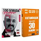 Yargı 100 Soruda Vatandaşlık ve Pegem KPSS Deneme Seti 2 Kitap