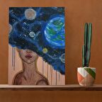 Tuval Üzerine Dijital Baskı Modern Sanatsal Kanvas Tablo 35x50 Tablo-A017