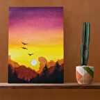 Tuval Üzerine Dijital Baskı Modern Sanatsal Kanvas Tablo 35x50 Tablo-A122