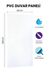 WHITE BELGIUM ONE Düz Beyaz PVC Panel 122 x 244 CM 