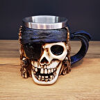 3D Boyutlu Korsan Kupa Bardak