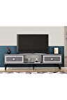 NİLDH 150 CM TV SEHPASI ANTRASİT GÜMÜŞ