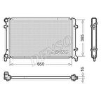 Denso DRM02014 Motor Radyatörü Golf V Jetta III Passat Touran Caddy III A3 Altea Leon Toledo III Octavia 1.4 1.6 2.0 00-15 1K0121251AP