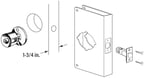 Recessed Reinforcer Entry 5.1Cm - 0.3Cm 7.6Cm - 2.2Cm W X 23Cm H Stainless Steel Stainless Ste