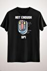 Erkek Siyah Not Enough Dpı Gamer Phrase