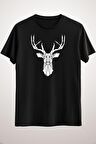 Erkek Siyah Cool Geometric Stag