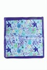Çiçek Desenli Mor Renkli Zr Şifon Fular 50*50 cm
