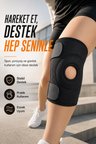Ayarlanabilir Patella Destekli Dizlik Spor İçin Cırtlı Diz Bandajı Koruyucu Ortez