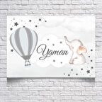 Balon ve Fil Temalı Doğum Günü Afişi 35X50 cm