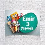 Defter Kalem Temalı Doğum Günü Afişi 70X100 cm