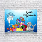 Deniz Temalı Doğum Günü Afişi 35X50 cm