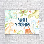 Dinazor Temalı Doğum Günü Afişi 50x70 Cm