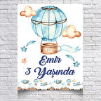 Balon Temalı Doğum Günü Afişi 35X50 cm