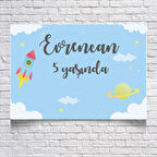 Gökyüzü Temalı Doğum Günü Afişi 70 x 100