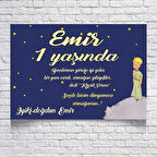 Küçük Prens Temalı Doğum Günü Afişi 70 x 100