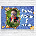 Kurabiye Temalı Doğum Günü Afişi 35X50 cm